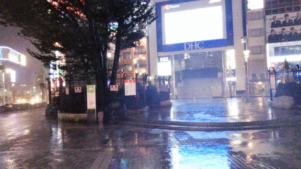 台風直撃で麻痺した新宿駅 12日21時 Shinjuku Station in Typhoon | Tokyo, Japan OCT 2019