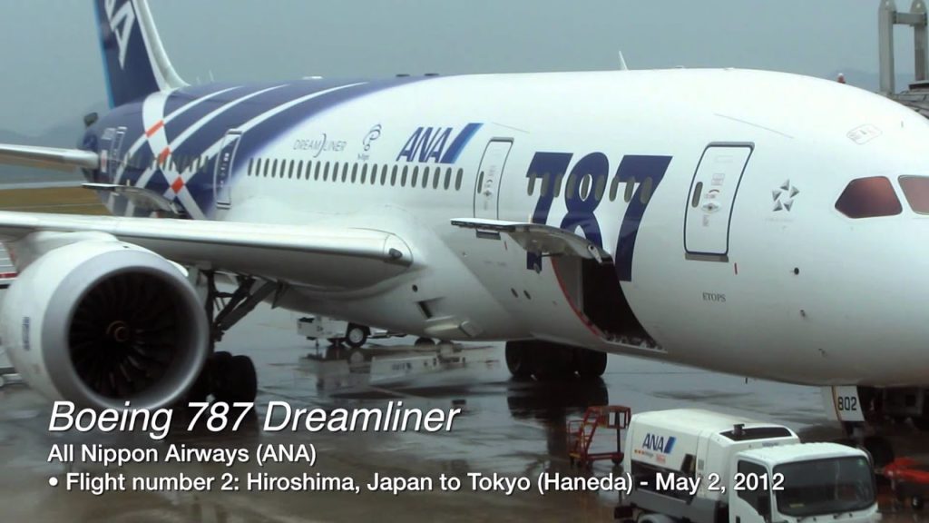 ANA Boeing 787 Dreamliner from Tokyo-Hiroshima