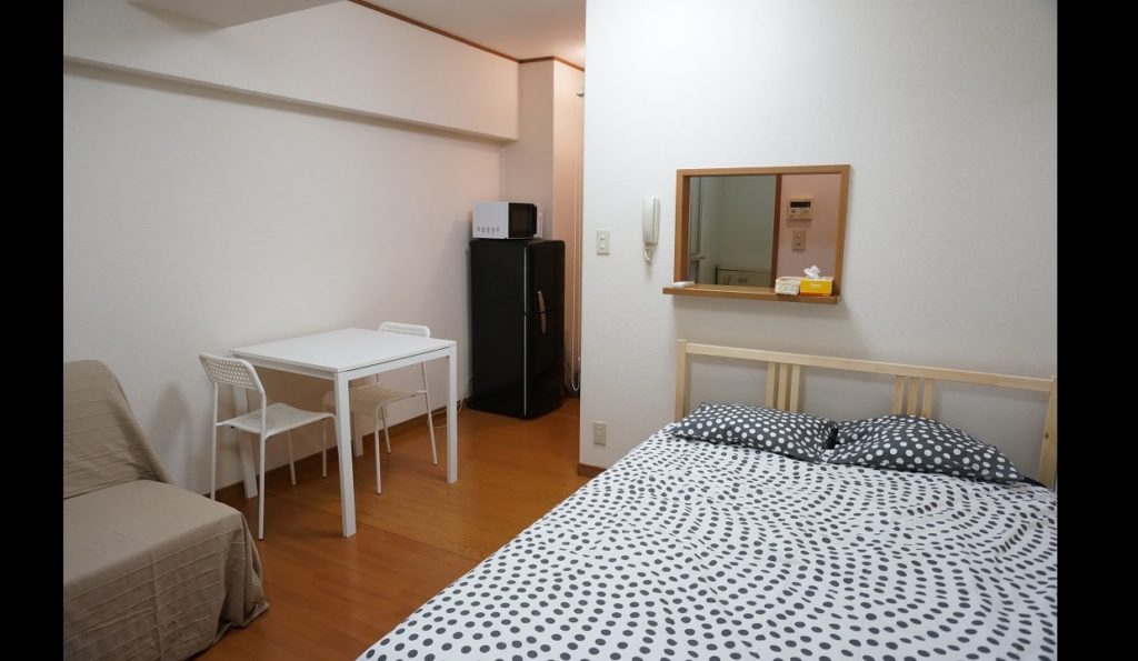 Weekly/Monthly furnished apartment tour in Osaka: DBOX Red