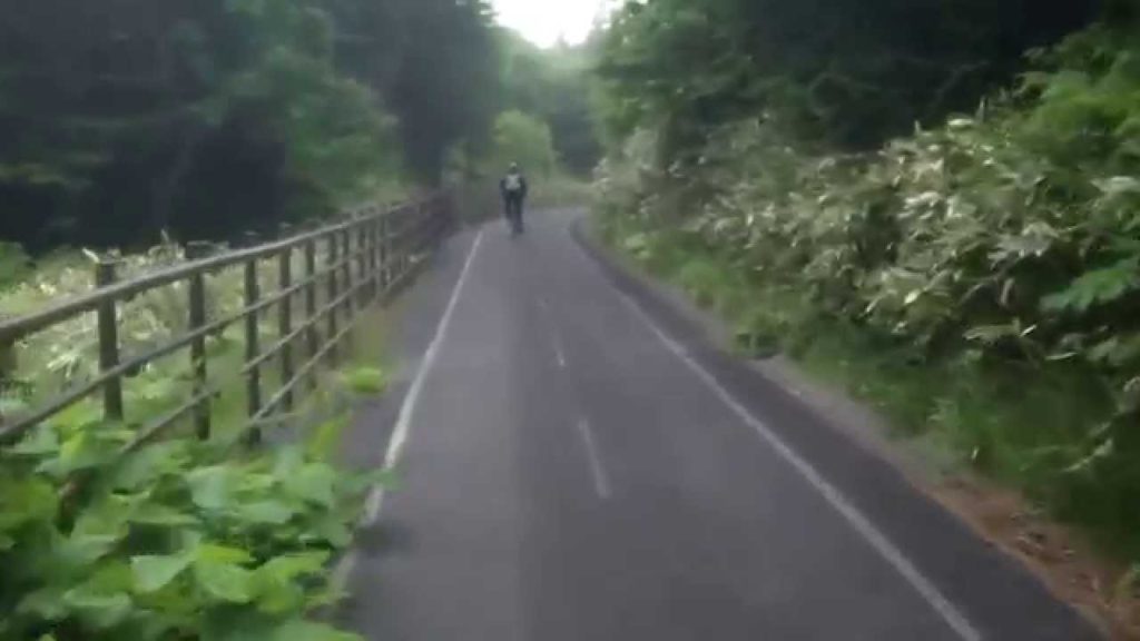 Cycling on Rishiri Island, Hokkaido, Japan