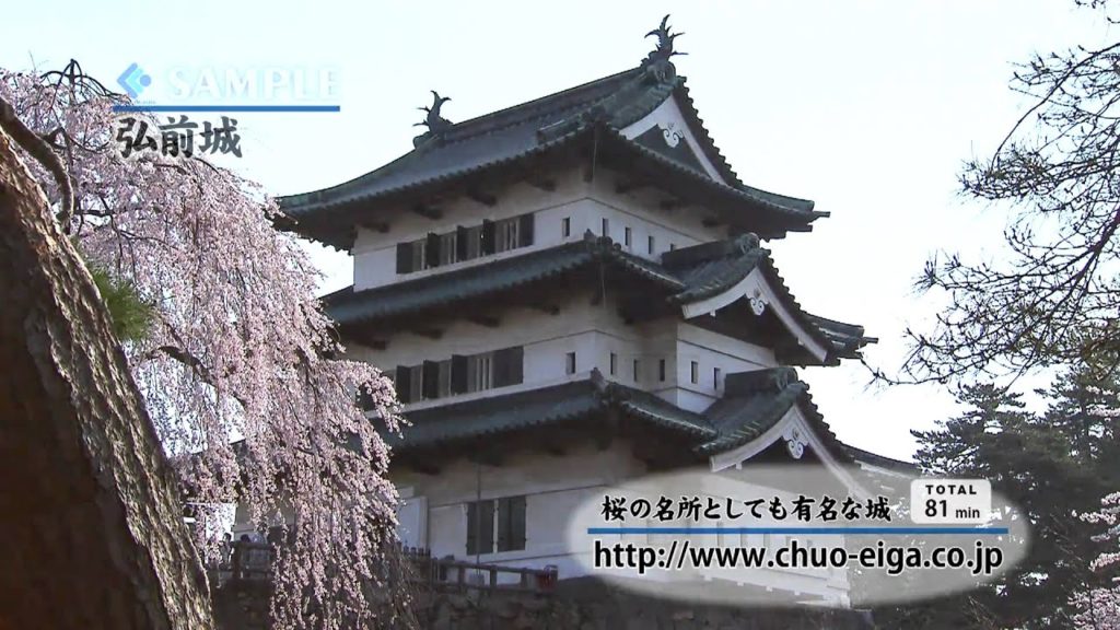 【HD】Hirosaki-jo Castle, Aomori (Cherry Blossoms/ Sakura) | 青森 弘前城 ~桜の名所~ (桜)