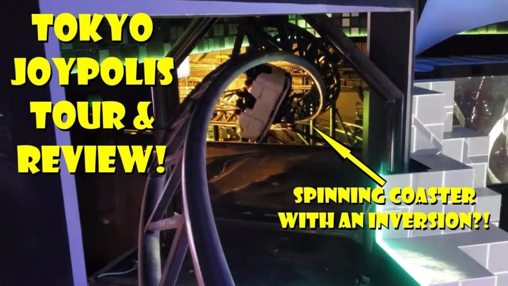 Tokyo Joypolis Tour & Review Feating Indoor Spinning Roller Coaster With An Inversion!