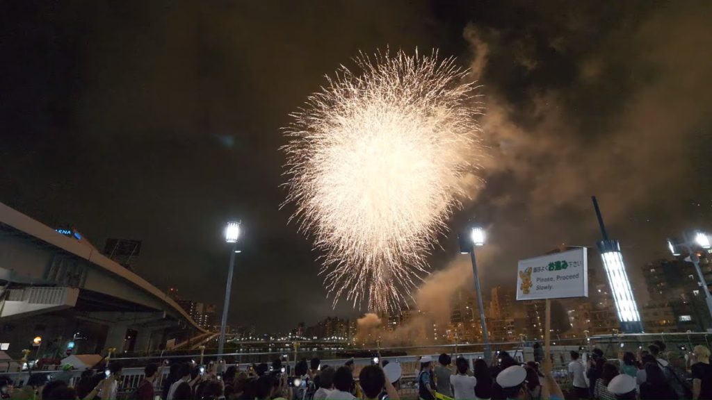 【4K】"Do not stop" festival, or in pursuit of Sumidagawa firework