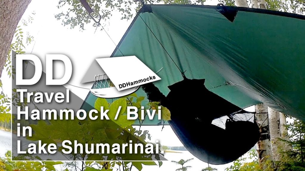 DD Travel Hammock / Bivi in Lake Shumarinai. DD Travel Hammock / Bivi in Lake Shumarinai.