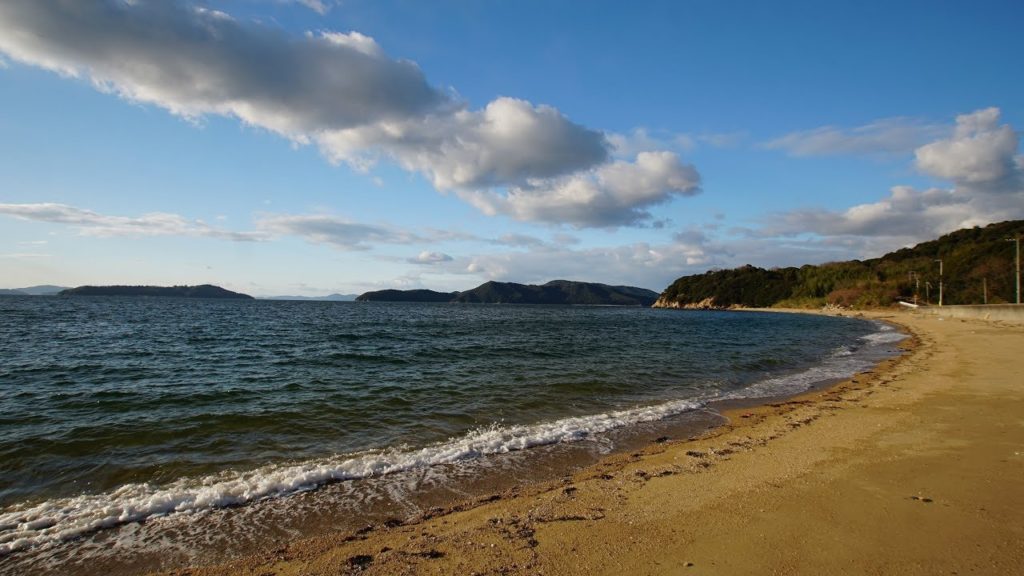 Setouchi inland sea Aoki Saluki Hiroshima island Kagawa prefecture Japan 4K 2019