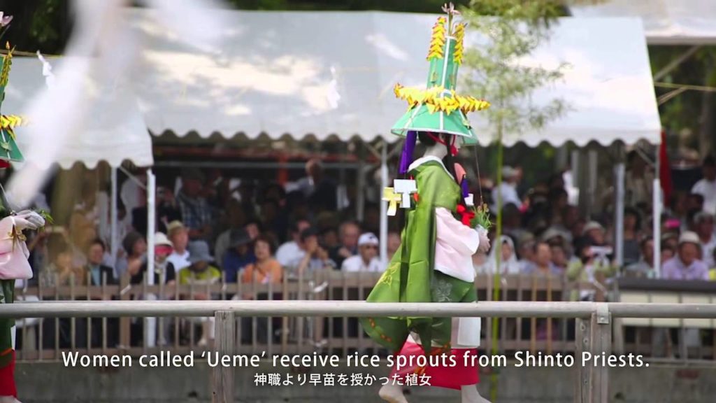 Beautiful Rice Planting Festival in Osaka, Japan Beautiful Rice Planting Festival in Osaka, Japan