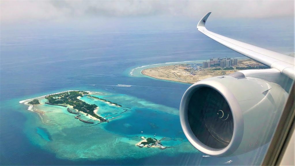 BREATHTAKING MALDIVES TAKE OFF BRAND NEW AIRBUS A350-900 QATAR AIRWAYS ENGINE VIEW 4K BREATHTAKING MALDIVES TAKE OFF BRAND NEW AIRBUS A350-900 QATAR AIRWAYS ENGINE VIEW 4K