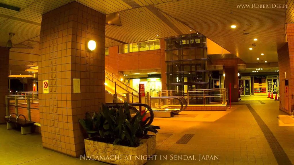 695. Nagamachi at night in Sendai, Japan