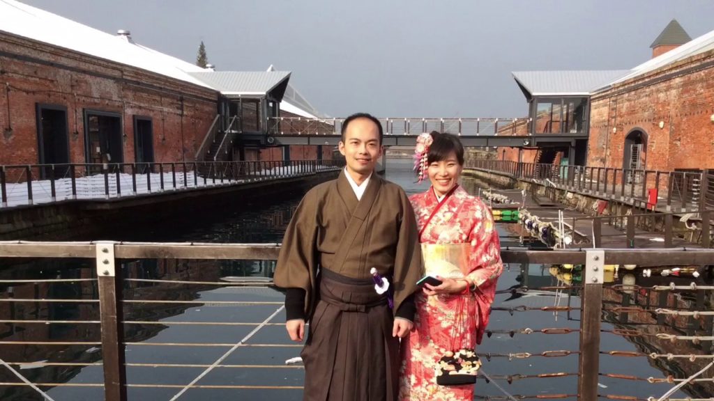 Customers from Taiwan got kimono experences in Hakodate rental costume kimono & dress.
