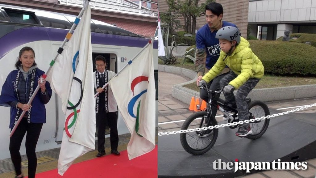 Final of Tokyo 2020 Flag Tour and Tokyo 2020 Let's 55 at TSE