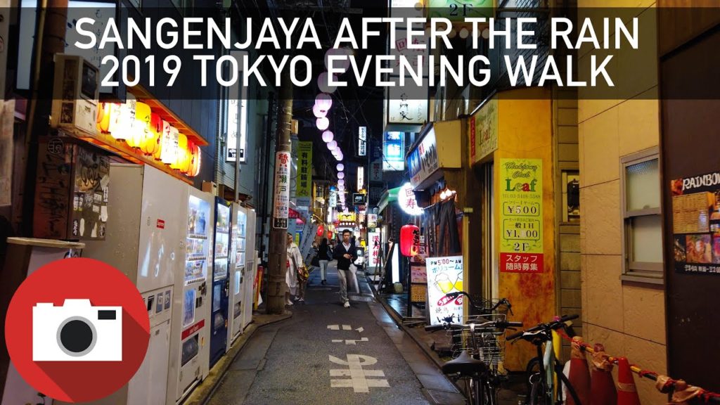 🌃 Tokyo Evening Walk - Sangenjaya After the Rain - 4K 60 FPS - DJI Osmo Pocket (Slow TV)