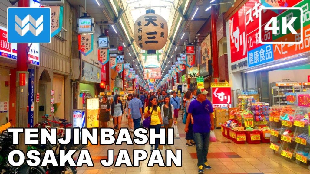 🇯🇵 Walking tour of Tenjinbashisuji in Osaka - Longest Shopping Arcade Street in Japan  🎧 【4K】