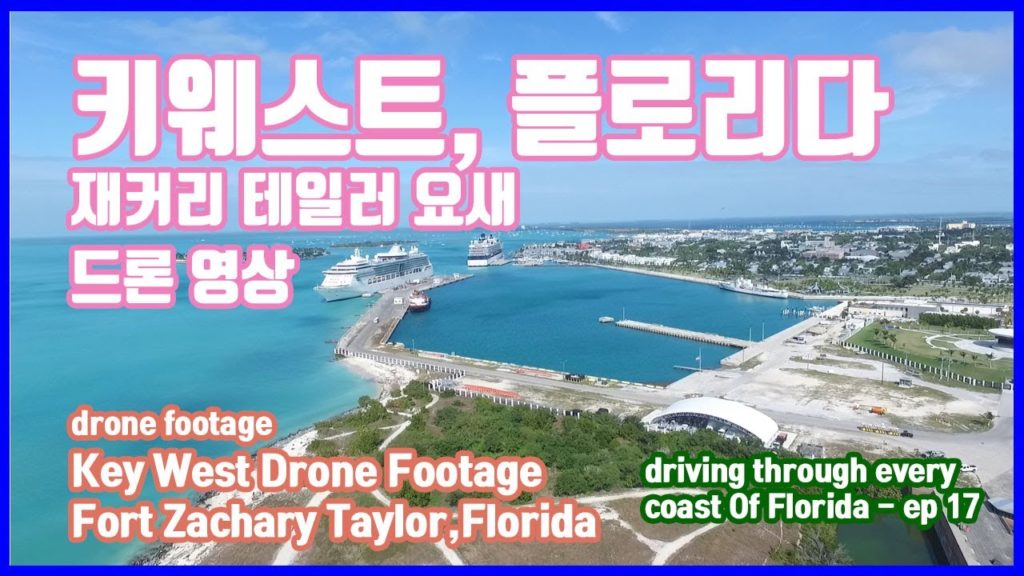 Key West Drone footage at Fort Zachary, Road trip to the every coast of Florida, driving A1A