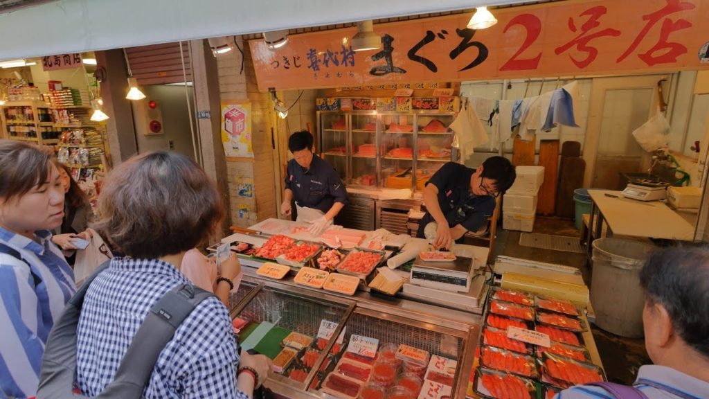 【4K】Walking on Tsukiji market streets 【4K】Walking on Tsukiji market streets