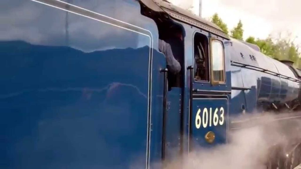The Cathedral Express Steam Train Leaving Railway Station Perth Perthshire Scotland The Cathedral Express Steam Train Leaving Railway Station Perth Perthshire Scotland