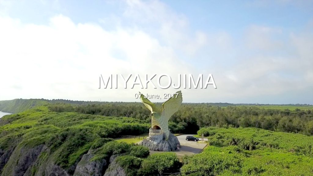 Aerial video of  MIYAKO JIMA, OKINAWA, JAPAN