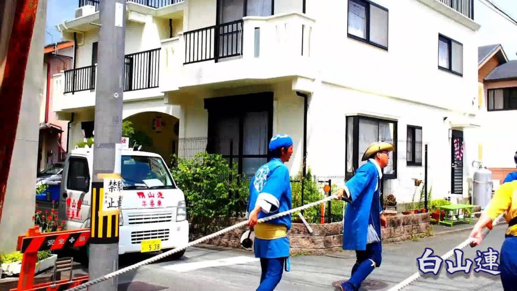 二俣諏訪神社祭典2015 白山連もどせ