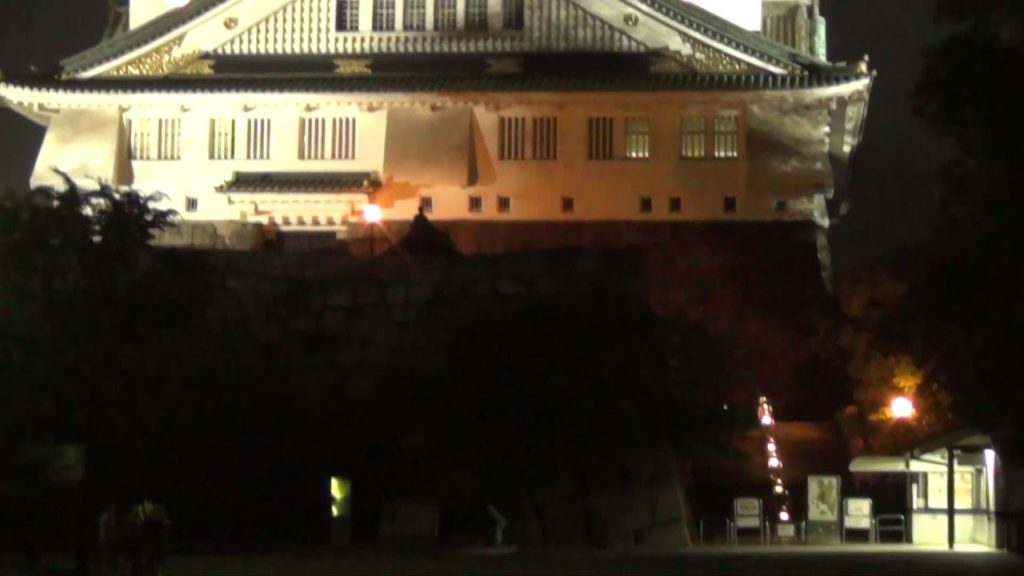 21 Florian auf Tour - Osaka 1.3 - Stadt und Schloss bei Nacht
