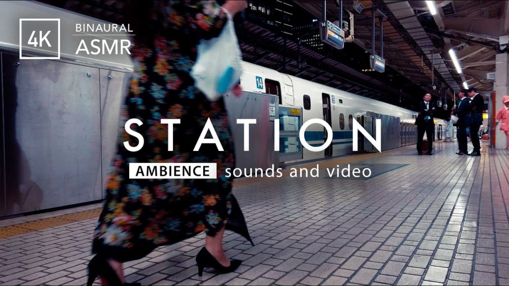Ambient Sound of JR Tokaido Shinkansen platform at Tokyo Station [4K/ASMR] 東京駅 東海道新幹線ホーム