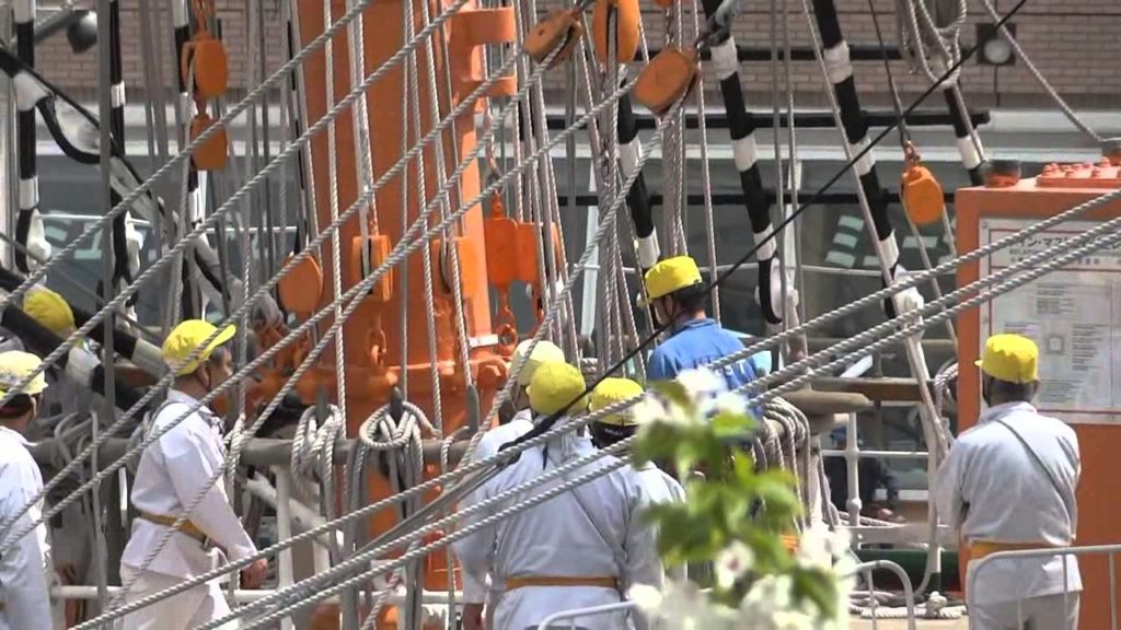 Sail training ship Nippon Maru, Yokohama, April 2012