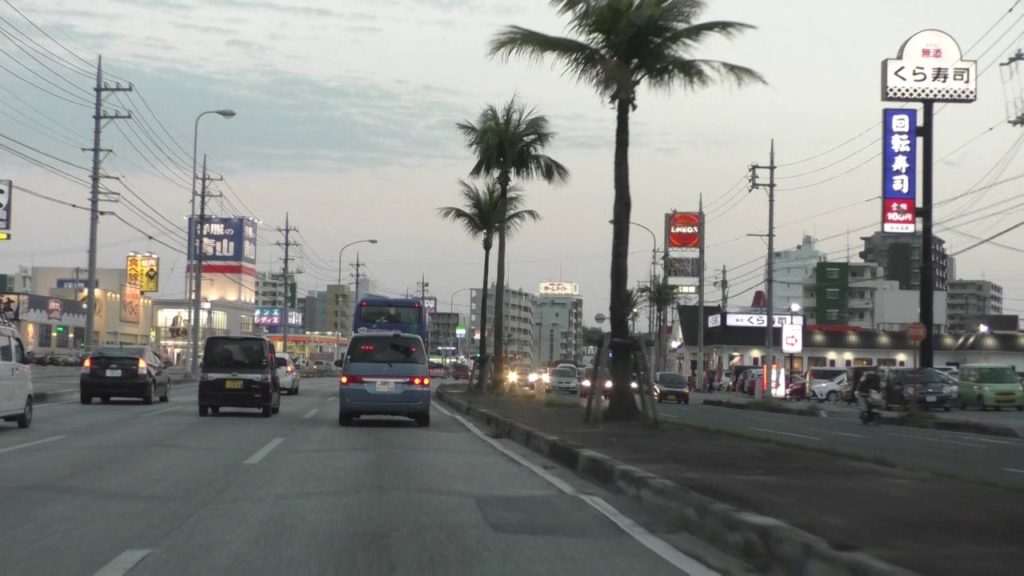 Drive from Koza to American Village - Okinawa 3-4-17