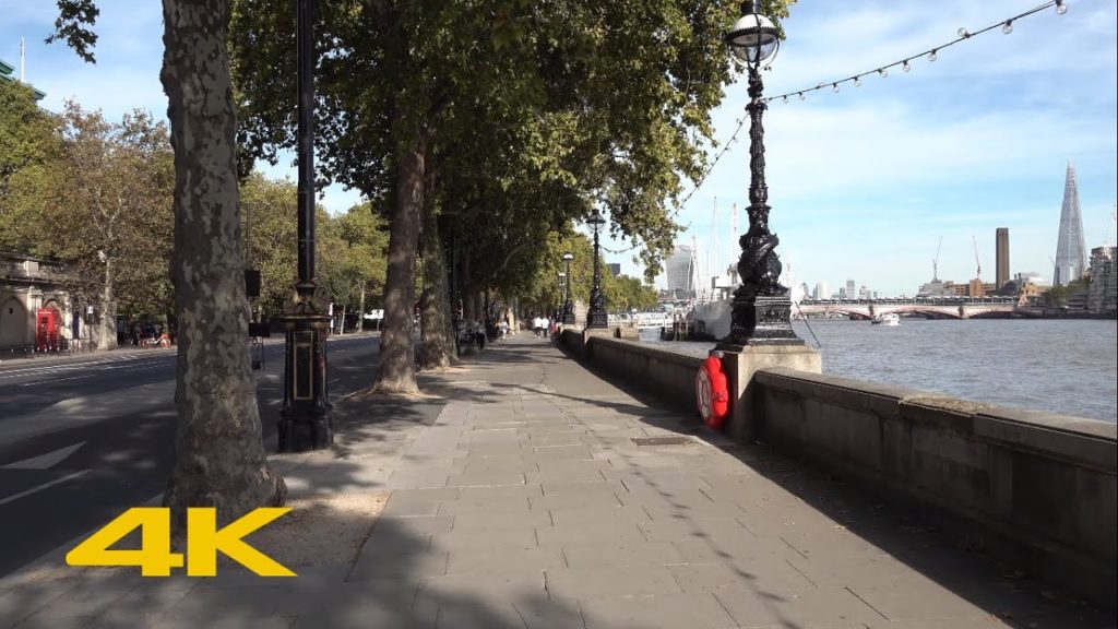 London Walk: Waterloo Bridge to Blackfriars Bridge via Victoria Embankment【4K】
