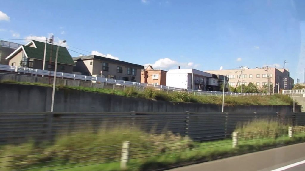 Drive from Chitose to Kamikawa Hokkaido Japan