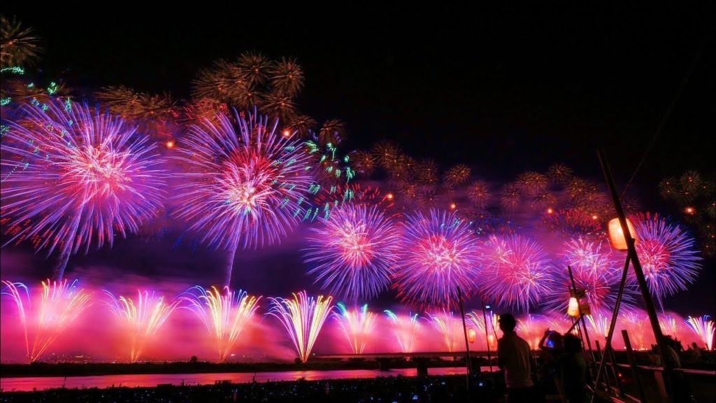 JG☆☆☆☆☆ 4K HDR 新潟 長岡花火 2019全編 正面最上席から 高音質版 Niigata,Nagaoka Fireworks (All Programs,Hi Quality Sound)