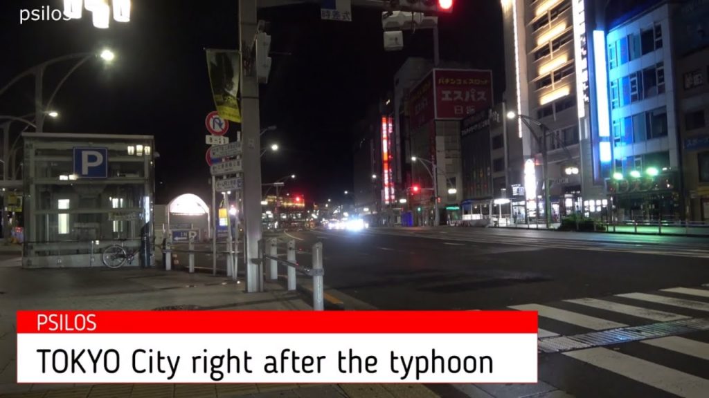 Typhoon Hagibis Tokyo (one hour right after the typhoon)