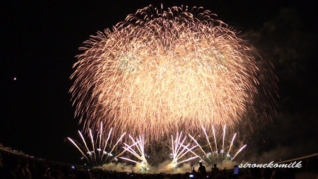Ten Chi Jin Hanabi 2014年8月2日 長岡花火大会 大河スターマイン 天地人花火 Nagaoka Fireworks Festival , Japan