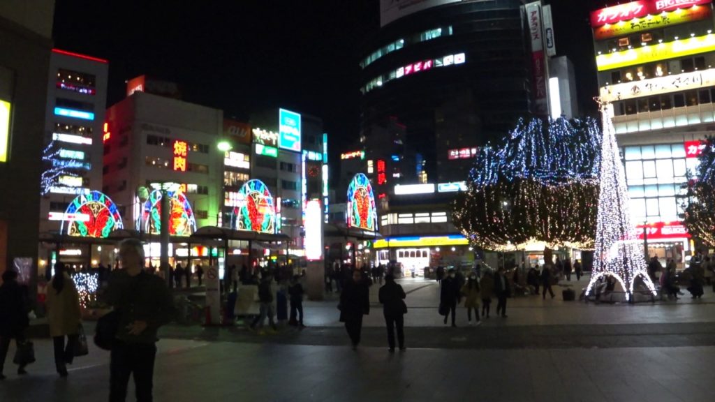 JAPAN TOKYO TOUR - AKABANE STATION*PM* 4K video 2016-12-06