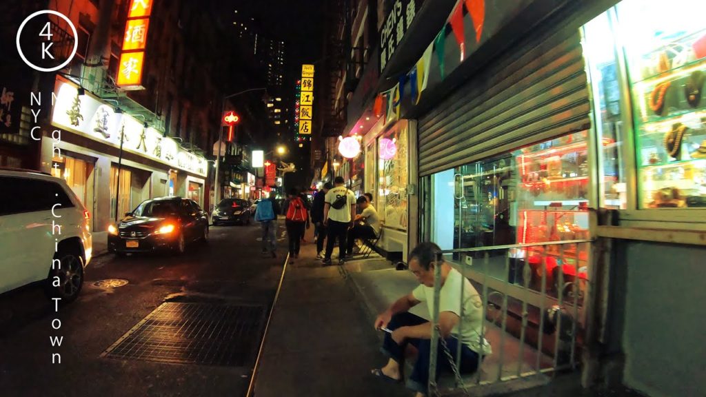 NYC Night Walk in CHINA TOWN - 4K - Colorful & Lively Town in Manhattan, New York