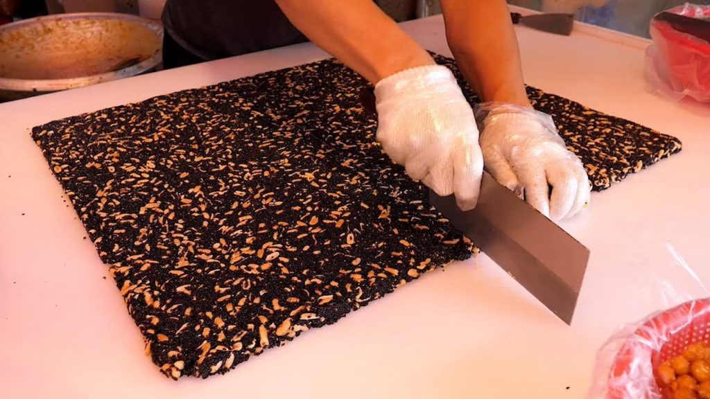 Cutting Peanut cookie - Korean Street Food