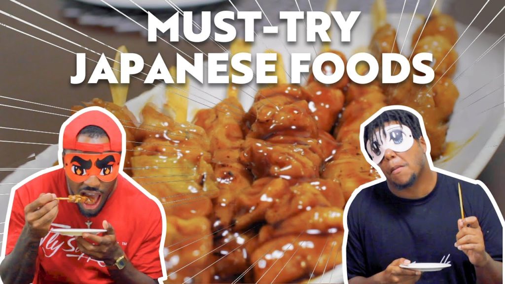 5 Popular Japanese Foods | BLIND FOLD CHALLENGE