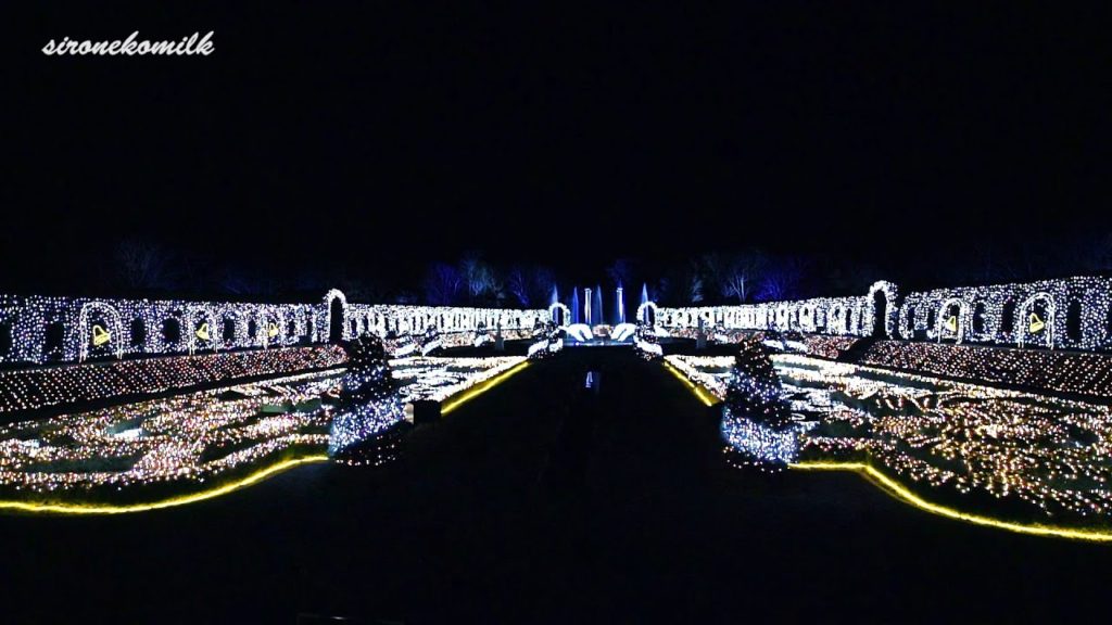Jewel Illumination Show ハウステンボス 光の宮殿 ジュエルイルミネーションショー HUIS TEN BOSCH in Nagasaki Japan