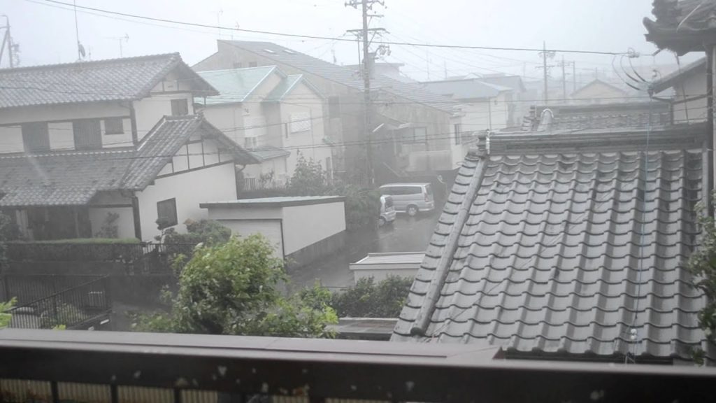 アキーラさん観察！平成23年（2011年）9月21日・台風１５号・浜松上陸2！Typhoon in Hamamatsu,Japan