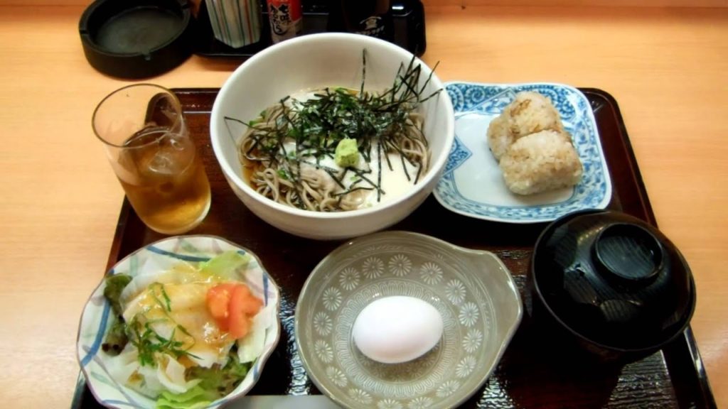 アキーラさんお薦め②静岡県・浜松市・浜松市街地・八丁の冷やし麦とろ蕎麦定食（昼食）,Hacho,Hamamatsu-city,Shizuoka,Japan