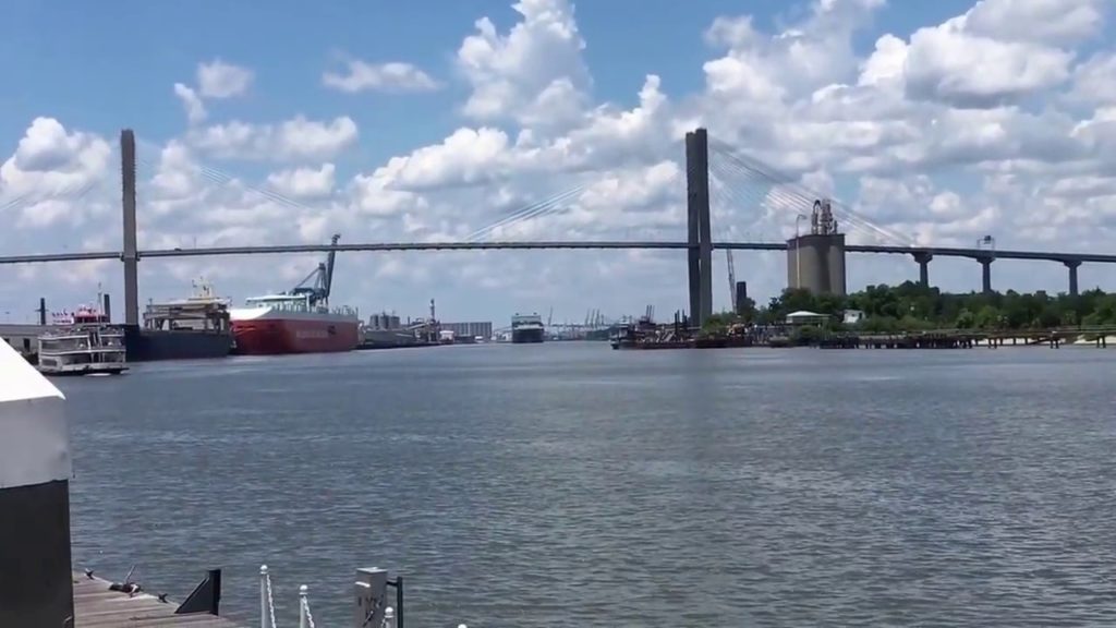 ジョージア州 サバンナ リバー通りの景色