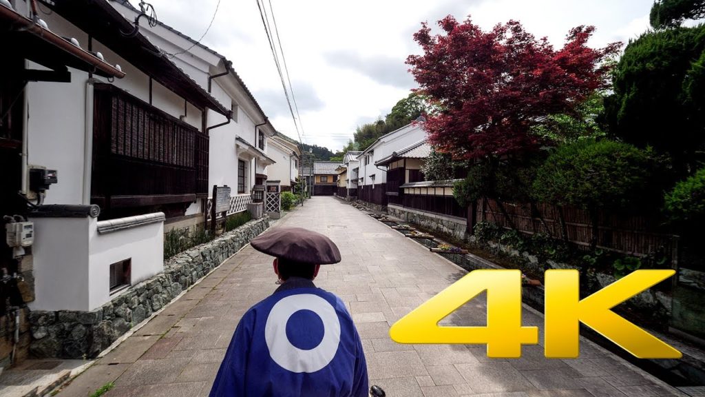 Ozu Ohanahan Street Jinrikisha Ride - Ehime - おはなはん通り - 4K Ultra HD