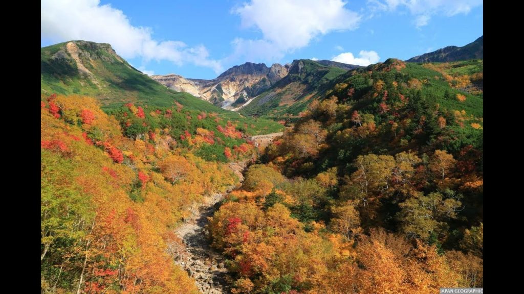 JG 4K 北海道 十勝岳の紅葉 Hokkaido,Tokachidake Autumn Leaves