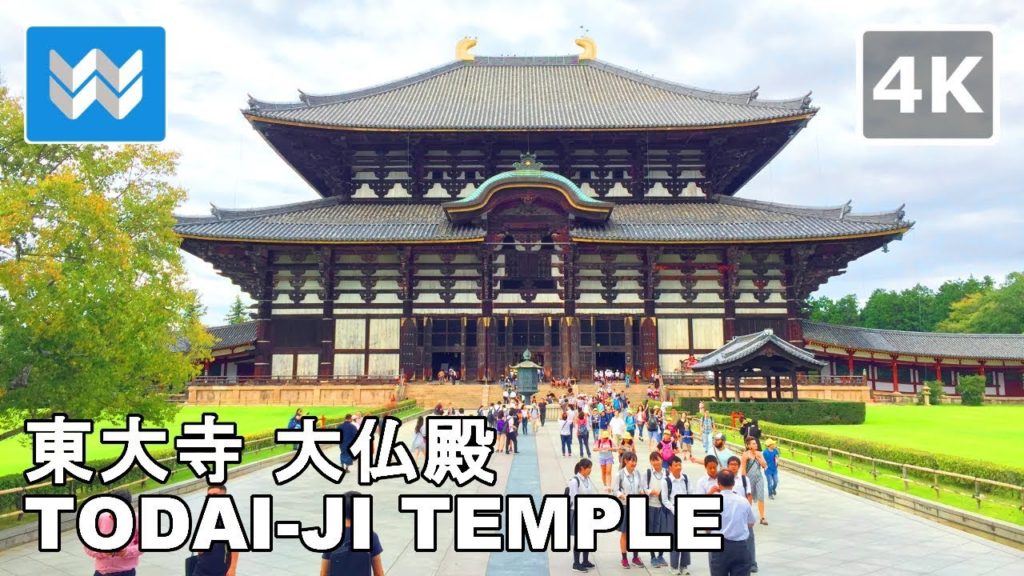 Todaiji Temple Daibutsuden (GIANT BUDDHA ) in Nara Park, Japan - Walking Tour & Travel Guide 🎧【4K】
