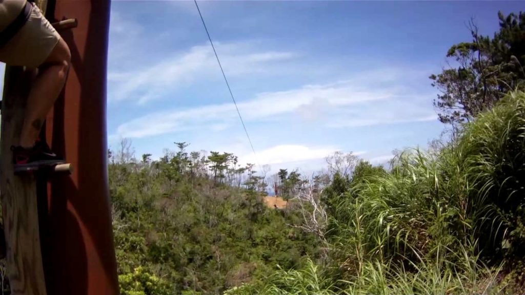 Zip Lining Forest Adventure Park Okinawa 2013