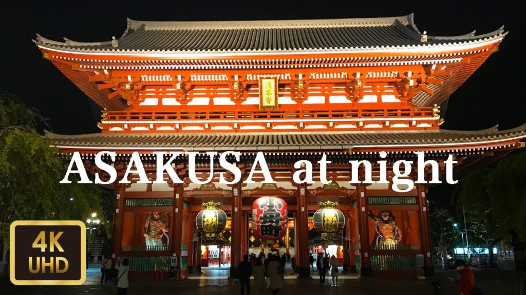 DJI Osmo Pocket -夜の浅草を散歩 Walk around Asakusa at night【4K】【April 2019】