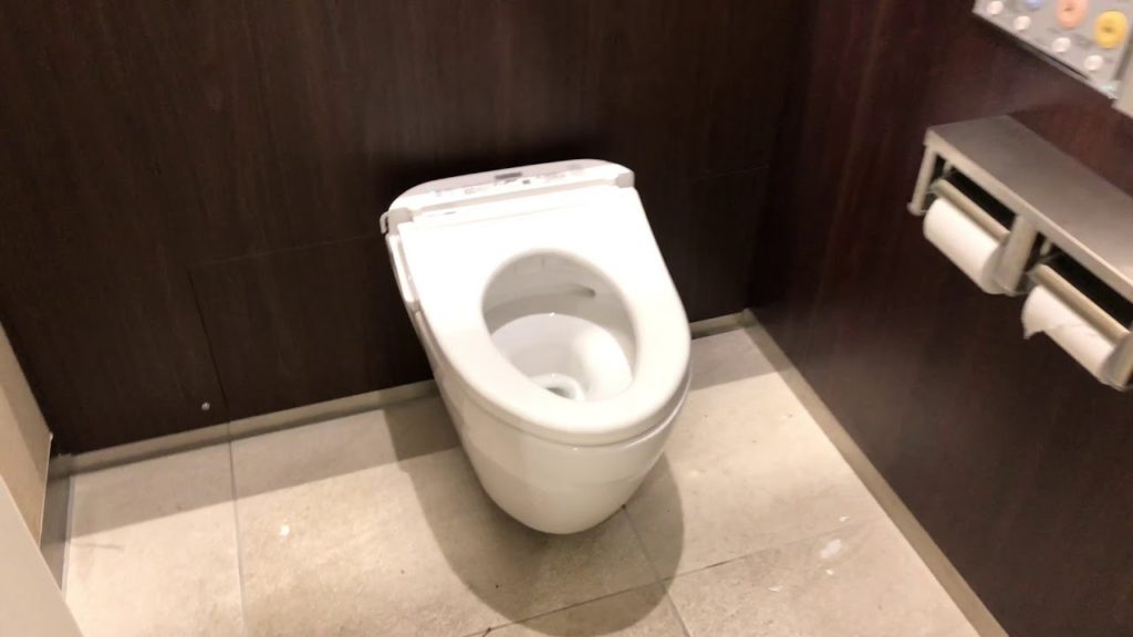 Toilet inside Yokohama Stadium