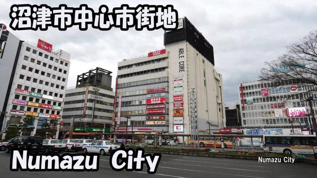 [ 4K60P ] 沼津の中心市街地（2019年3月）Downtown area of Numazu, Shizuoka