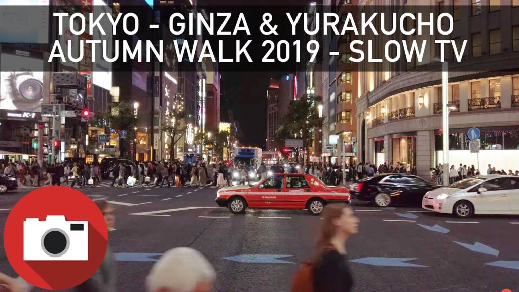 🛍️ Tokyo Walk - Visiting Ginza, Tokyos Luxury Shopping District - 4K 60FPS - Binaural Audio SlowTV