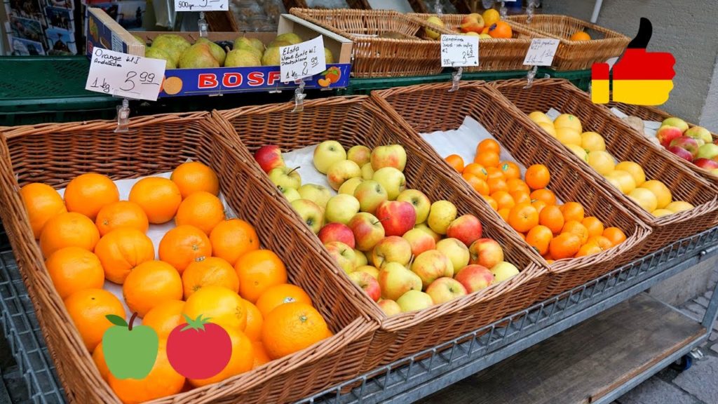 STUTTGART: Wonderful FRUIT & VEGETABLE MARKET at MARKTPLATZ (GERMANY)