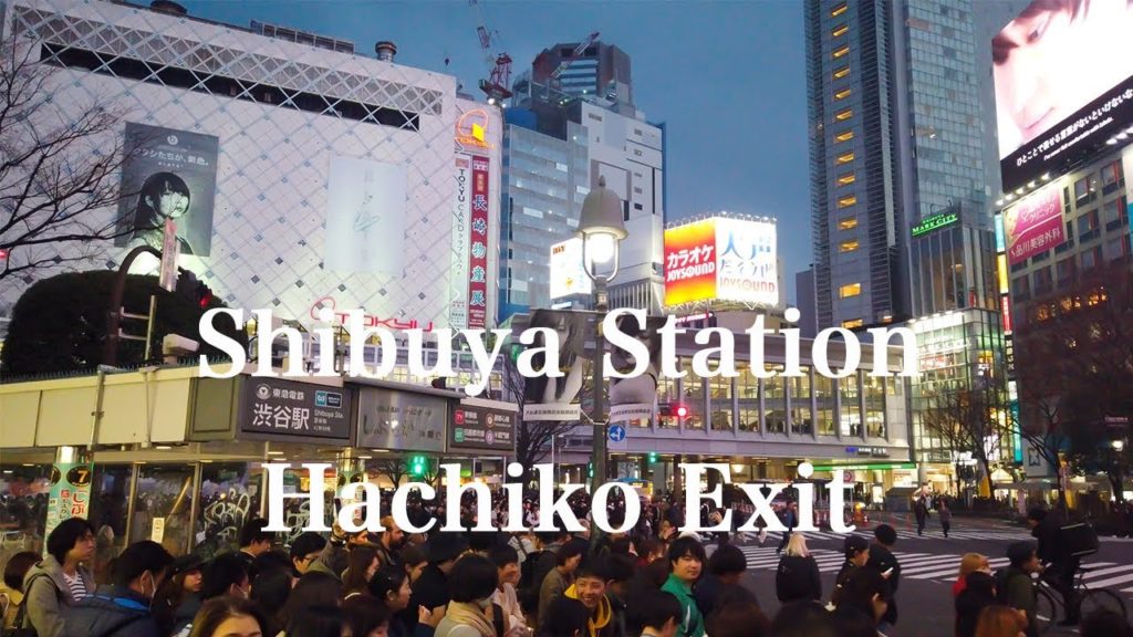 DJI Osmo Pocket - 渋谷駅ハチ公口周辺を散歩 Walk around Shibuya Station Hachiko Exit【March 2019】