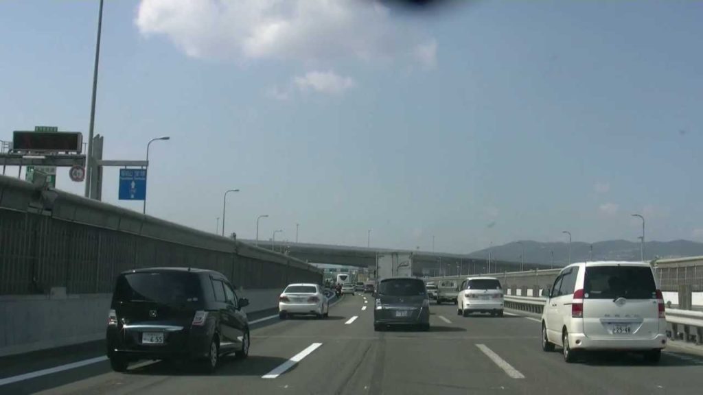 アキーラさんドライブ①中国道・宝塚ＩＣ付近・Taarazuka-IC,Chugoku-highway,Hyogo,Japan