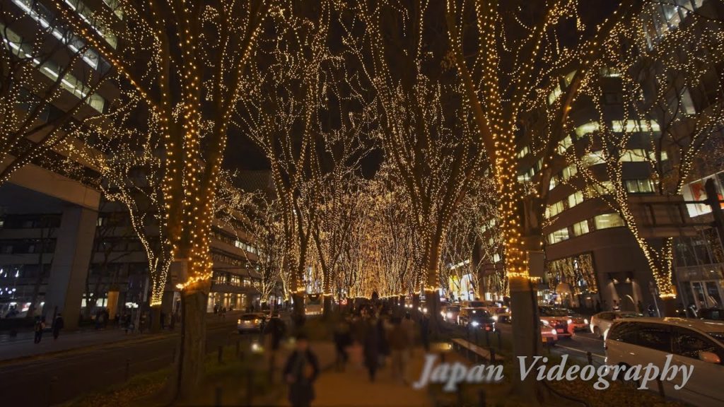 [4K]2017 宮城・仙台光のページェント 東北の美しいイルミネーション Christmas lights-Sendai Pageant of Starlight in Miyagi Japan